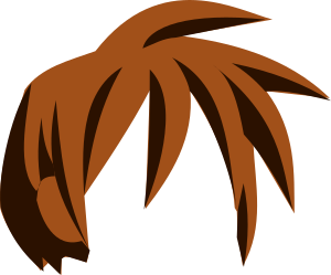 openclipart圖庫：Manga hair