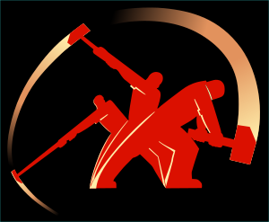 openclipart圖庫：Worker fight unite