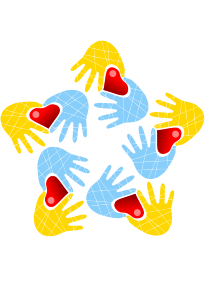 openclipart圖庫：Hands and hearts - #request