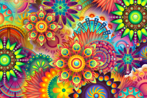openclipart圖庫：Abstract Bumper Garden