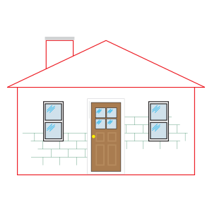 openclipart圖庫：Small house Remix
