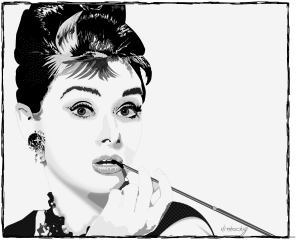 openclipart圖庫：AUDREY HEPBURN