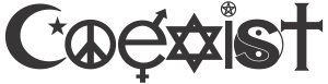 openclipart圖庫：COEXIST Plain