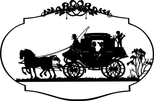 openclipart圖庫：Fairy Tale Carriage - Silhouette