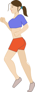 openclipart圖庫：Jogging Woman