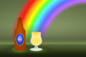 openclipart圖庫：beer+rainbow