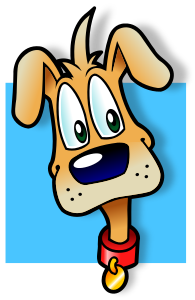 openclipart圖庫：Thoughtful dog avatar