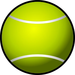 openclipart圖庫：tennis ball simple