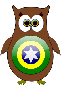 openclipart圖庫：Brazil Owl Hero