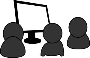 openclipart圖庫：A demonstration in grayscale
