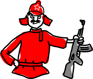 openclipart圖庫：Red Army soldier