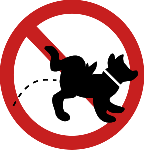 openclipart圖庫：No Dog Peeing Sign