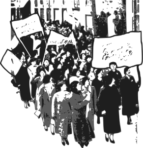 openclipart圖庫：Protest Women