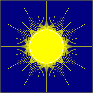 openclipart圖庫：Radiant Sun 2