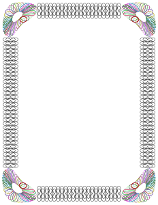 openclipart圖庫：Spirograph Border