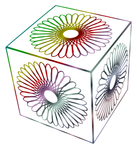 openclipart圖庫：Spirograph Cubed