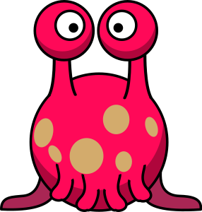 openclipart圖庫：Silly alien in the style of Lemmling