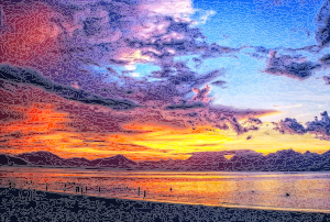 openclipart圖庫：Sunset Daily Sketch
