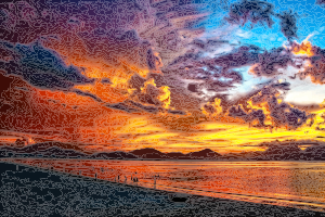 openclipart圖庫：Burning Sky Daily Sketch