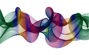 openclipart圖庫：Rainbow Ribbons