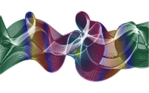 openclipart圖庫：Rainbow Ribbons Variation 1