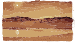 openclipart圖庫：Desert Sunset Take Two