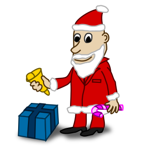 openclipart圖庫：Comic characters: Santa