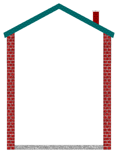 openclipart圖庫：House Border 02