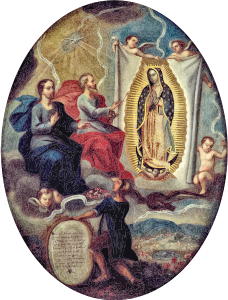 openclipart圖庫：The Eternal Father Painting the Virgin of Guadalupe