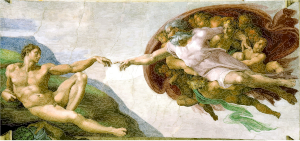 openclipart圖庫：Creation Of Adam By Michaelangelo