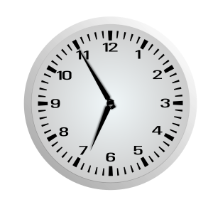 openclipart圖庫：Five Minutes Before Seven - 6:55