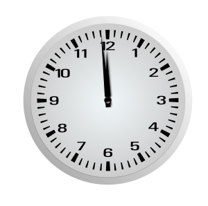 openclipart圖庫：One Minute Before Twelve - 11:59