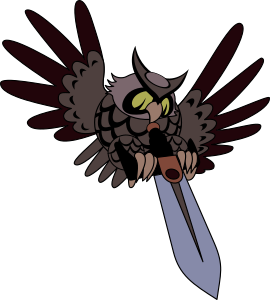 openclipart圖庫：Sword-owl