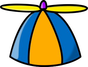 openclipart圖庫：Propeller hat