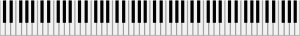 openclipart圖庫：Piano Keys