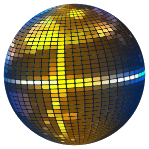 openclipart圖庫：Colorful Disco Ball