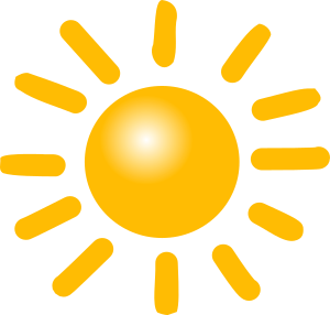 openclipart圖庫：Weather Symbols: Sun