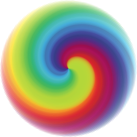 openclipart圖庫：Swirltastic Rainbow