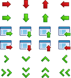 openclipart圖庫：arrow-icons-set