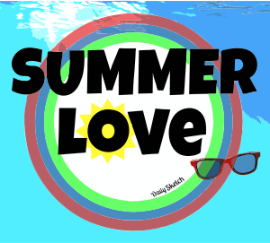 openclipart圖庫：Daily Sketch 25: Summer Love