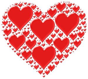 openclipart圖庫：Hearts In Heart Enhanced
