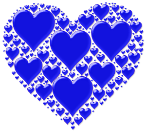 openclipart圖庫：Hearts In Heart Enhanced 2