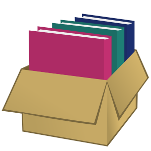 openclipart圖庫：Box with folders