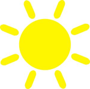openclipart圖庫：Yellow Sun icon