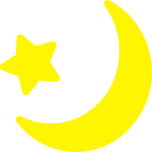 openclipart圖庫：Yellow Moon And Star icon