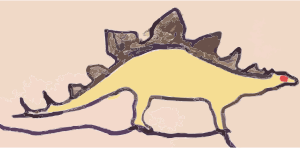 openclipart圖庫：Troy's Stegosaurus