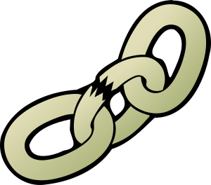 openclipart圖庫：Broken Chain