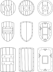 openclipart圖庫：Medieval Shields