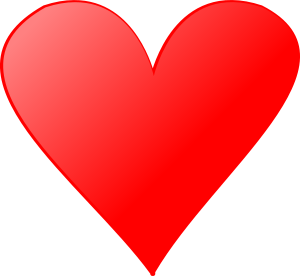 openclipart圖庫：Card symbols: Heart