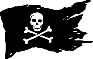 openclipart圖庫：Pirate Flag